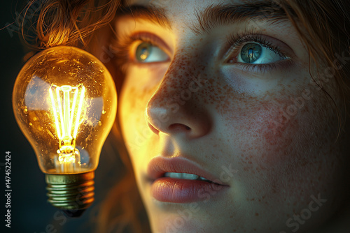 Wallpaper Mural Light bulb for ideas concept Torontodigital.ca