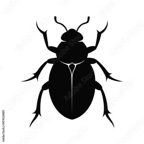 beetle black silhouette