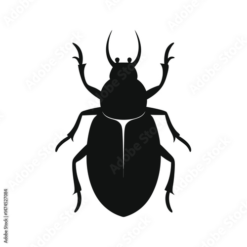 beetle black silhouette