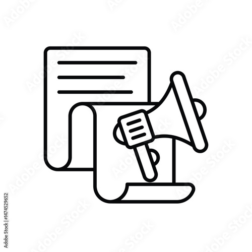 Election Manifesto Vector icon