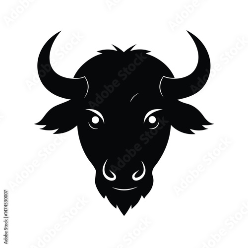 buffalo black head silhouette