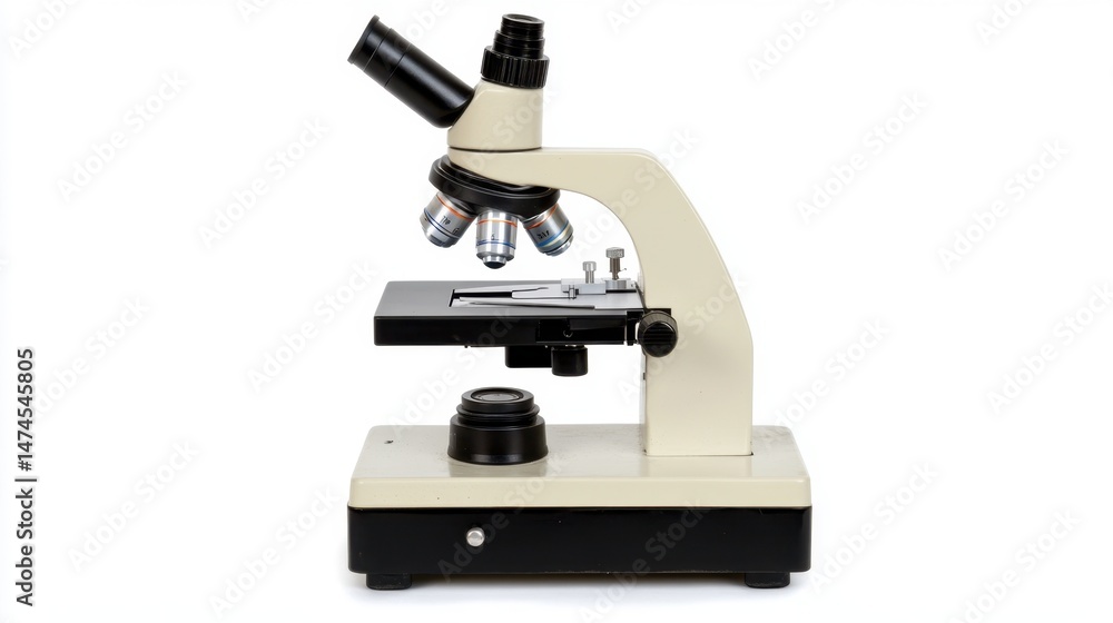 Rear view of a microscope with light path detail and open condenser Rear view of a microscope with light path detail and open condenser