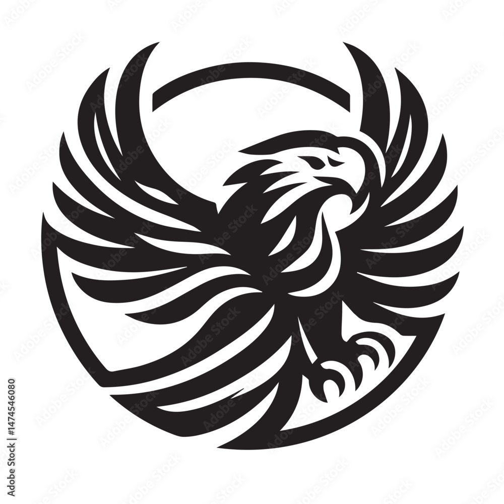 Obraz premium Eagle Symbol Silhouettes Bundle