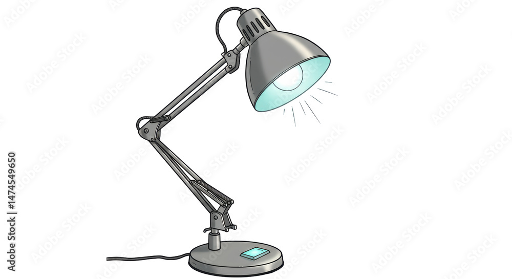 Isolated Adjustable Desk Lamp Isolated Adjustable Desk Lamp