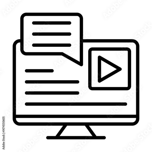 Media digital single icon
