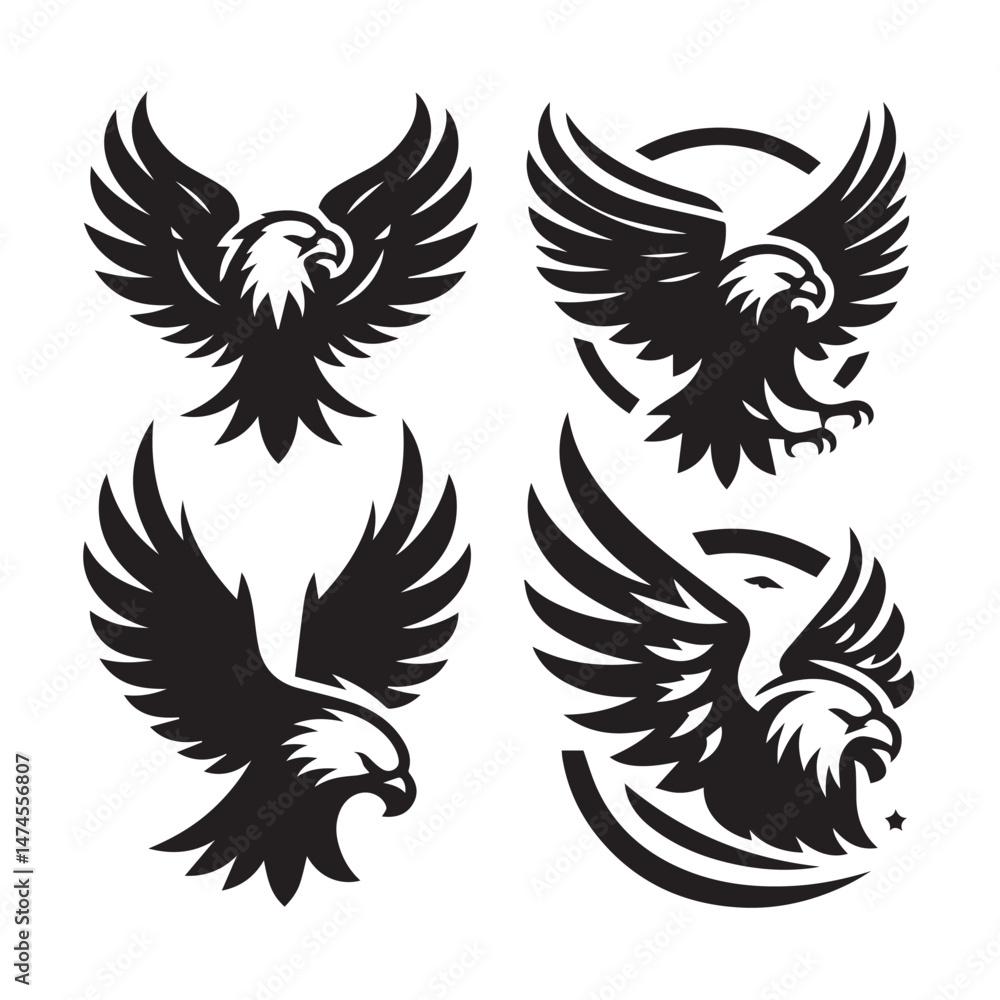 Fototapeta premium Majestic Eagle Vector Illustrations