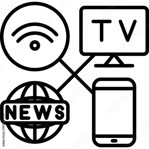 Mass media Icon