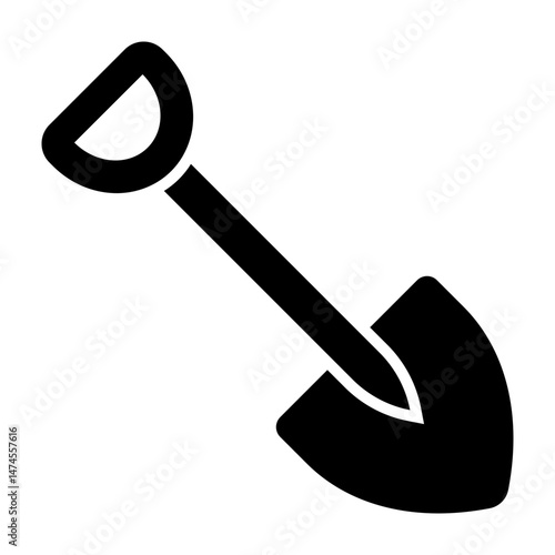 Shovel glyph icon