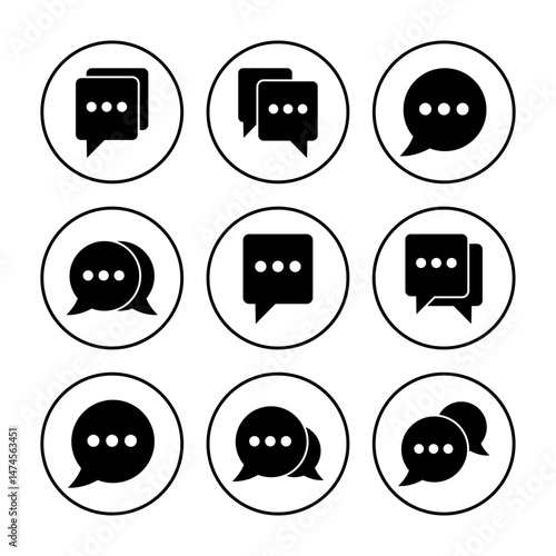 Chat icon vector. speech bubble icon. comment icon vector. message. contact us