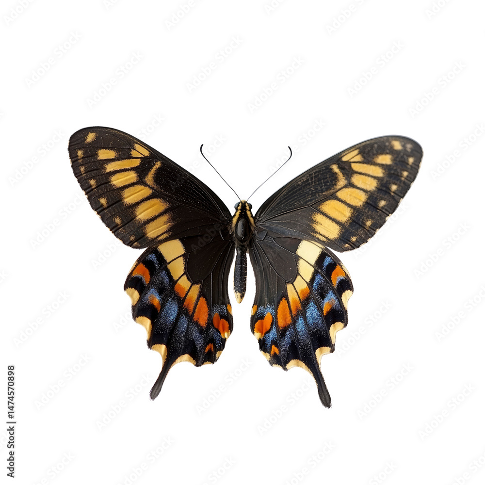 Naklejka premium Eastern Tiger Swallowtail Butterfly Close-Up