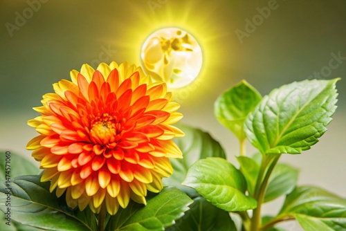 Night Bloom: Tiny Yellow Wildflower in Lush Green Foliage