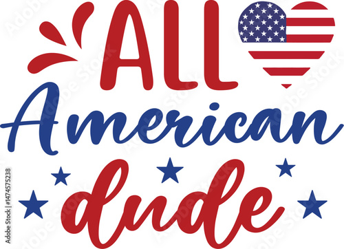 all American dude SVG