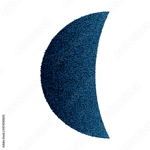 Lunar moon phases with crescent, full, and half shapes, abstract night sky design, waning eclipse line art for calendar or logo. Flat vector illustration isolated on white background.