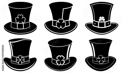 Wallpaper Mural Creative bundle of diverse black silhouette designs with transparency for versatile usage Torontodigital.ca