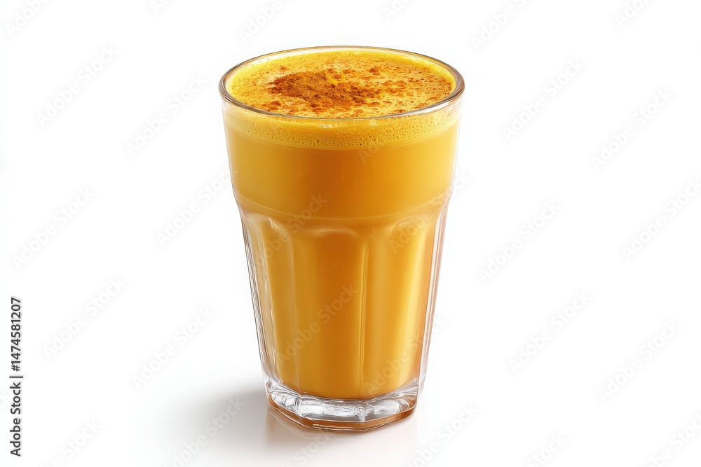 Golden Turmeric Latte in a Glass Golden Turmeric Latte in a Glass