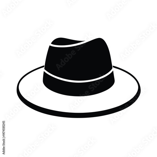black hat vector illustration