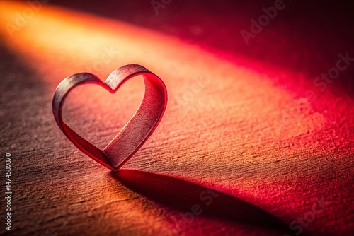 Romantic Valentine's Day Heart Shaped Shadow Conceptual Photography