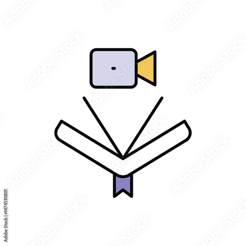 Video Lesson Icon vector