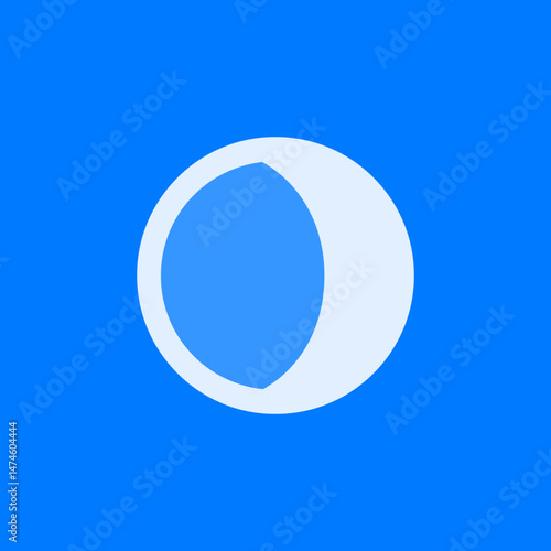 Moonphase Waxing Crescent Inverse Icon