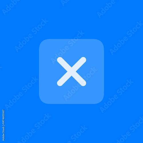 Multiply Square Fill Icon