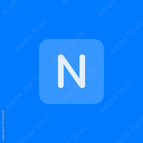 Letter N Square Fill Icon