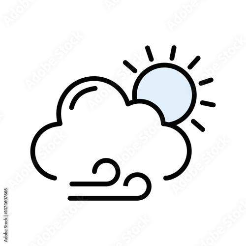 Foggy Conditions Vector Icon