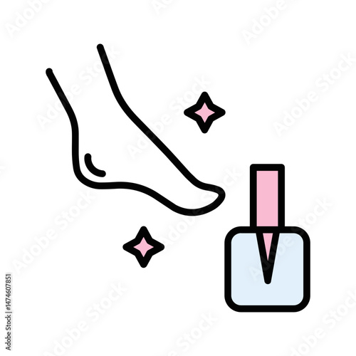 Pedicure Vector Icon