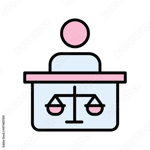Attorney Vector Icon