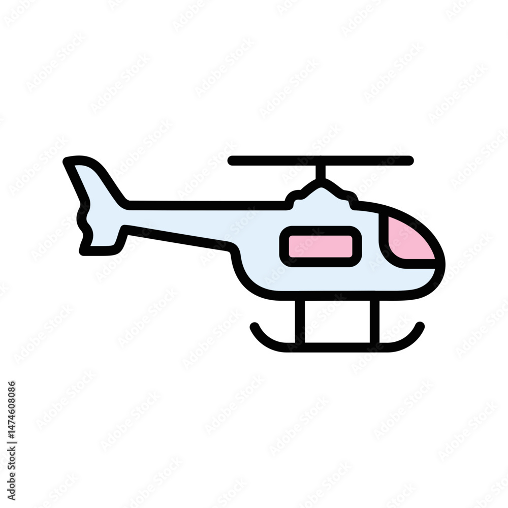 Military Helicopter Vector Icon Military Helicopter Vector Icon