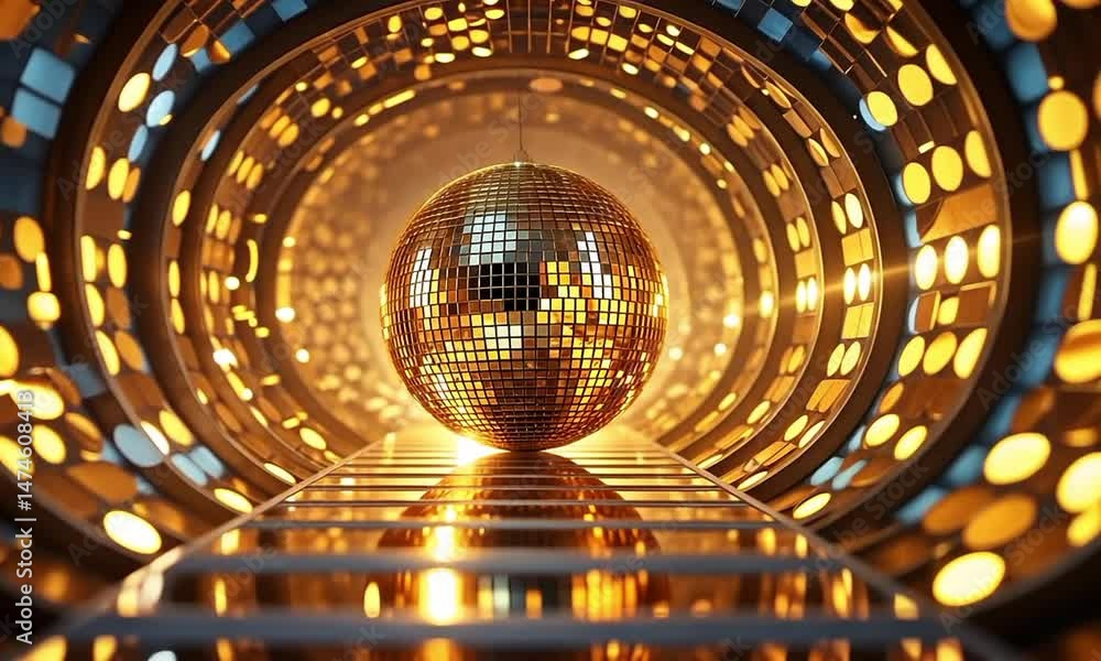 disco ball in the nightclub