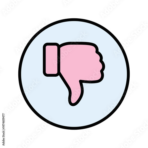 Thumbs Down Vector Icon