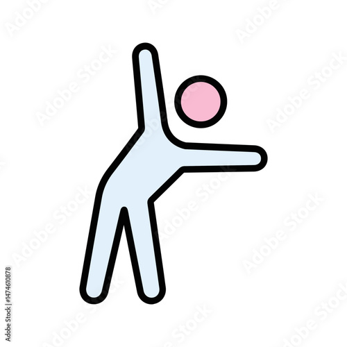 Stretching Vector Icon