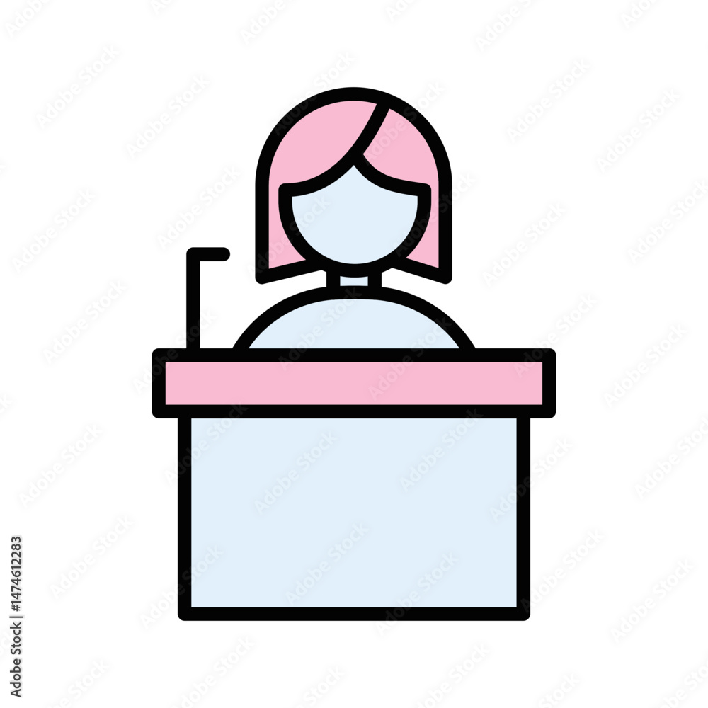 Naklejka premium Witness Vector Icon