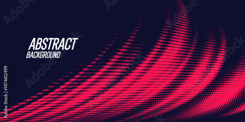 Bright vector illustration of magic sparkling shiny particles and lines on dark background.