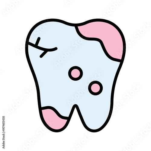 Dental Caries Vector Icon