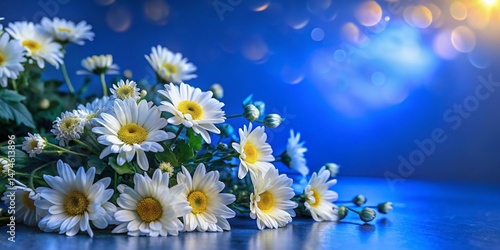 Stunning White Flowers Background Portrait Photography - Elegant Floral Backdrop