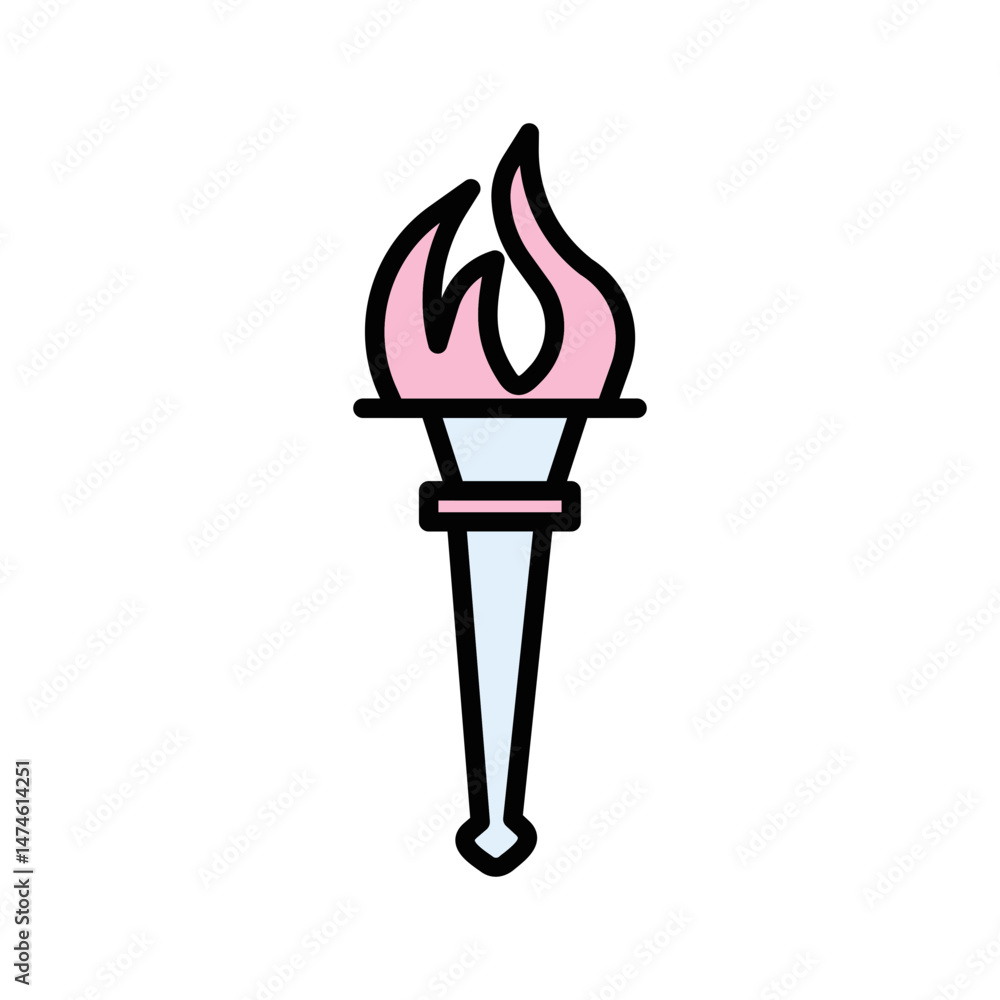 Liberty Torch Vector Icon Liberty Torch Vector Icon