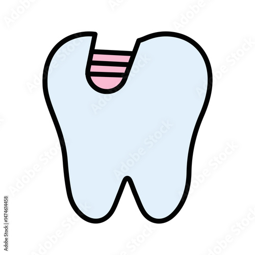 Tooth Decay Vector Icon