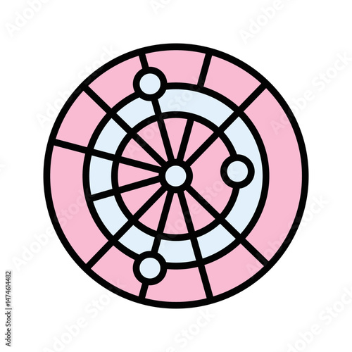 Weather Radar Vector Icon