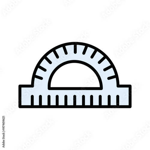 Protractor Vector Icon