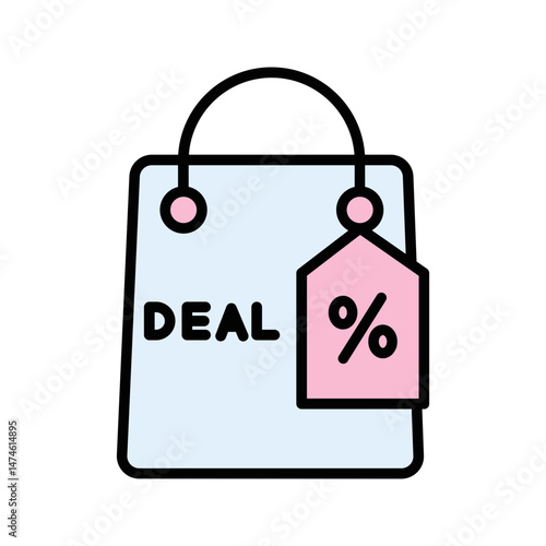 Deals and Steals Vector Icon