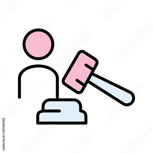 Prosecutor Vector Icon