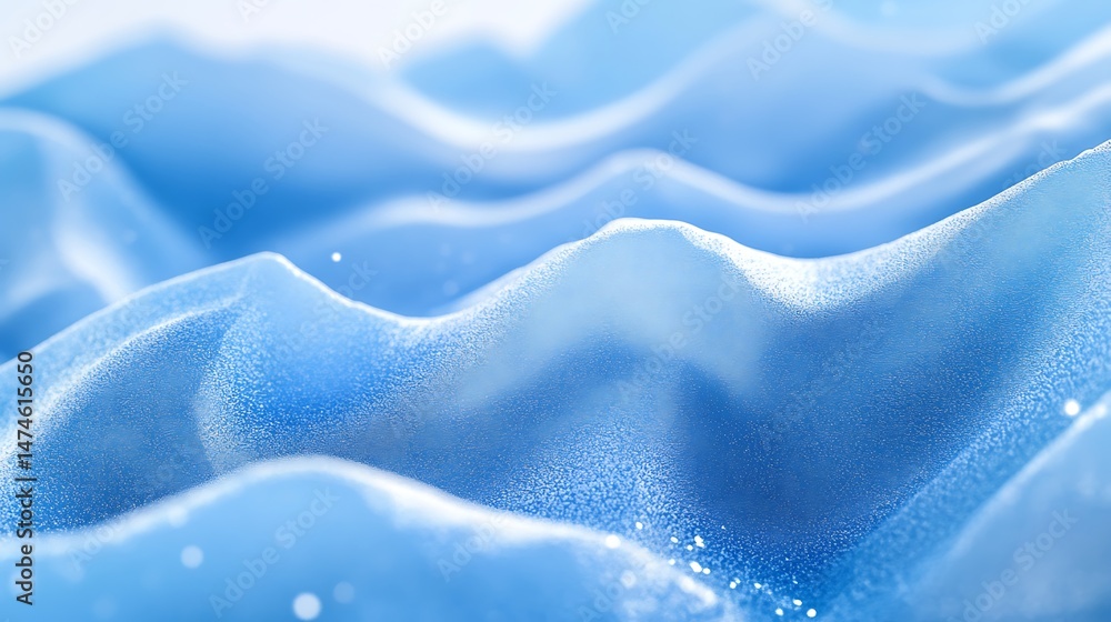 Obraz premium Abstract blue surface texture with flowing wave forms