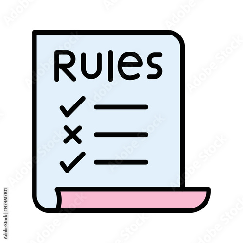 Classroom Rules Vector Icon
