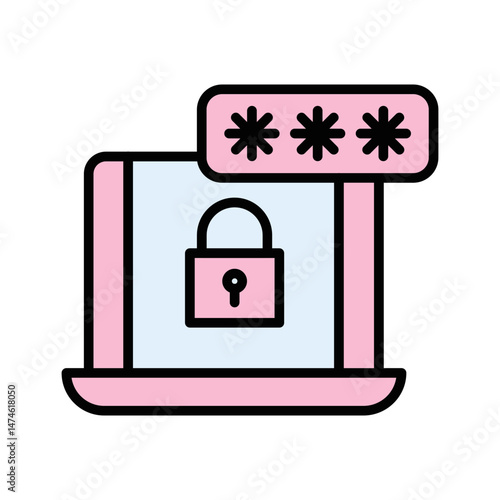 Secure Login Vector Icon