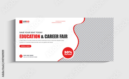 Education and Career Fair Social Media Facebook Cover Template