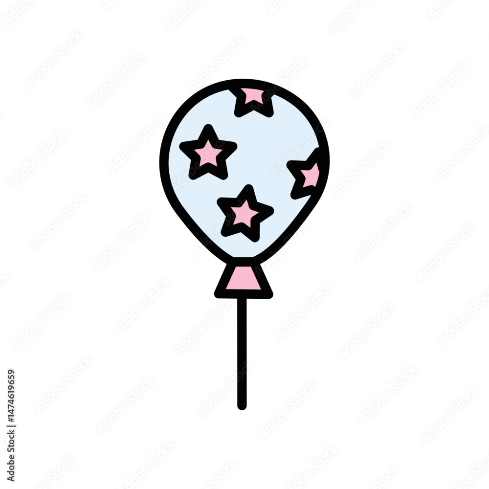 Obraz premium Patriotic Balloons Vector Icon