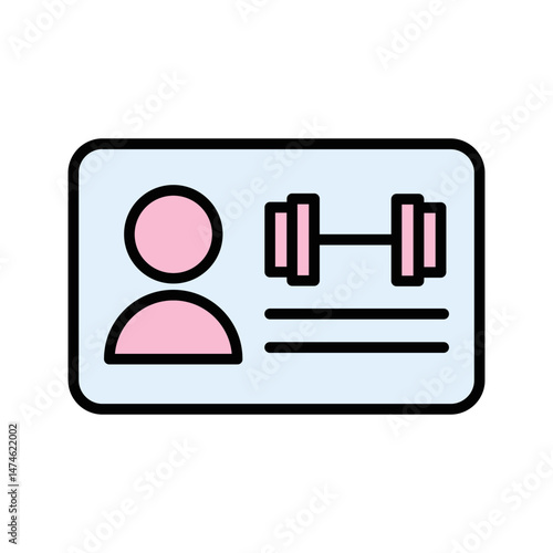 Gym Membership Vector Icon
