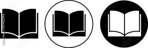  Open books sign. Including read. open book reading  knowledge.  Textbook symbol. journal literature business signs. Education concept
