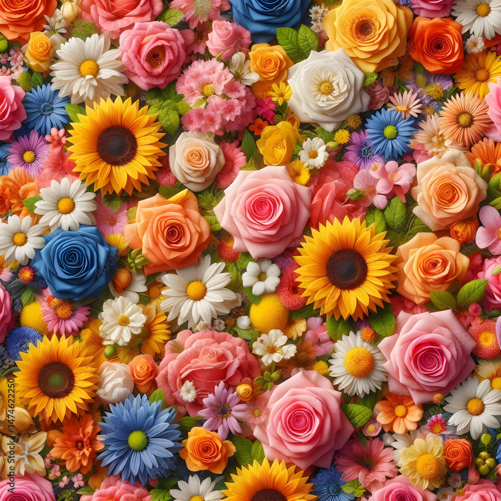 Fototapeta premium bouquet of flowers